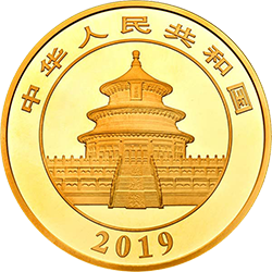 2019版熊貓金銀紀(jì)念幣1公斤圓形金質(zhì)紀(jì)念幣