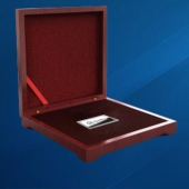 2015年4月訂制　廣東華光企業10周年紀念銀條、銀牌銀章銀磚