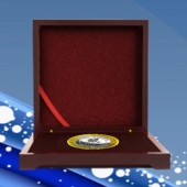 2015年12月定做　廣州軒怡公司年會(huì)純金包純銀紀(jì)念幣定做