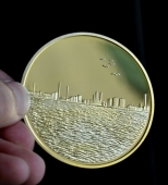 首鋼項(xiàng)目純金紀(jì)念幣定制,純金紀(jì)念章定制,金幣制作