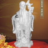 老壽星純銀擺件、純銀壽星工藝品、壽星純銀工藝禮品