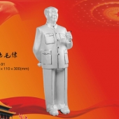 毛主席站像純銀擺件、純銀毛主席站式立像工藝擺件