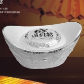 招財進寶銀元寶制作、純銀銀元寶定制、定做純銀銀元寶